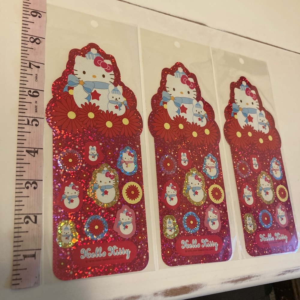 Sold Set of 3 sheets Hello Kitty Stickers Sanrio - Picture 3 of 9